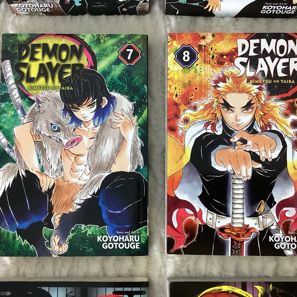 Demon Slayer Manga Books 1-18 +21 EUC Graphic Novel Set Anime Tanjiro Nezuko - Picture 9 of 16